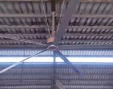 How do HVLS fans improve air quality?