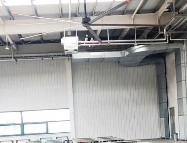What is the minimum size for HVLS fan?
